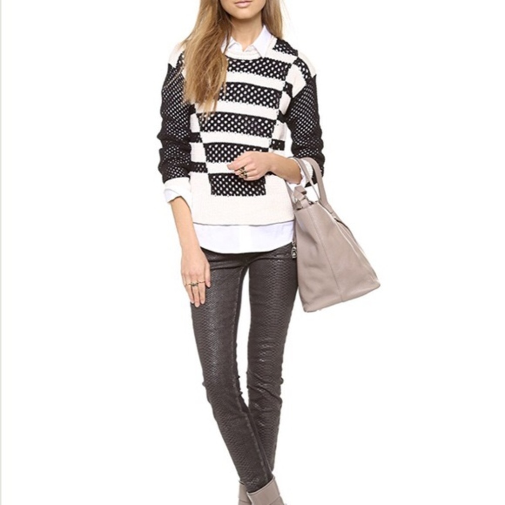 Rebecca Taylor Intarsia striped Sweater
